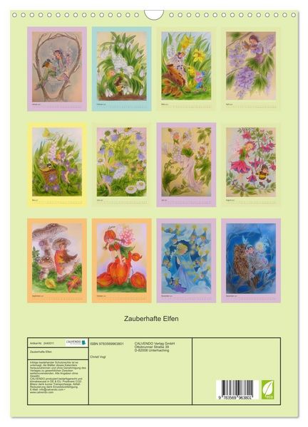 Produktbild: Zauberhafte Elfen (Wandkalender 2027 DIN A3 hoch), CALVENDO Monatskalender