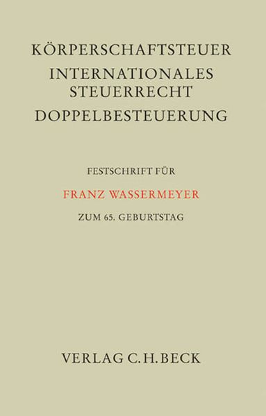 Produktbild: K&ouml;rperschaftsteuer, Internationales Steuerrecht, Doppelbesteuerung