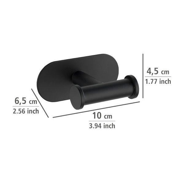 Produktbild: Turbo-Loc&reg; Wandhaken Mod. Orea Duo Black Matt, Befestigen ohne bohren