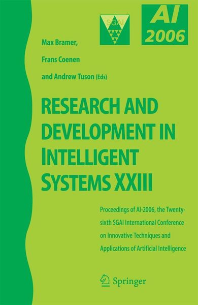 Produktbild: Research and Development in Intelligent Systems XXIII