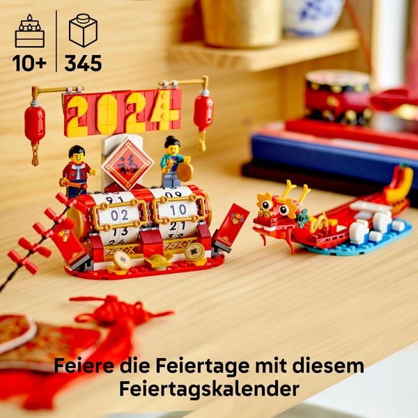 LEGO Feiertagskalender, Mondneujahrsgeschenk, Set für Kinder 40678