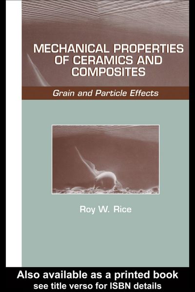 Produktbild: Mechanical Properties of Ceramics and Composites