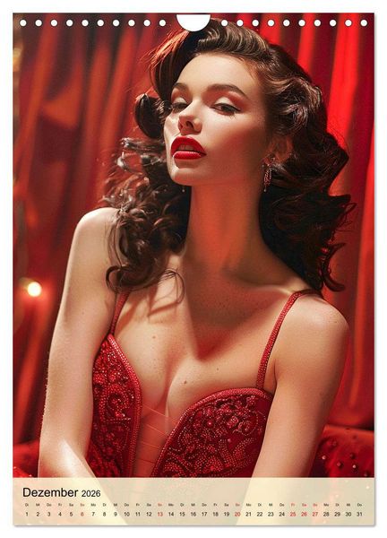 Produktbild: Burlesque. Verf&uuml;hrerische Frauen im Stil der 20er Jahre (Wandkalender 2026 DIN A4 hoch), CALVENDO Monatskalender