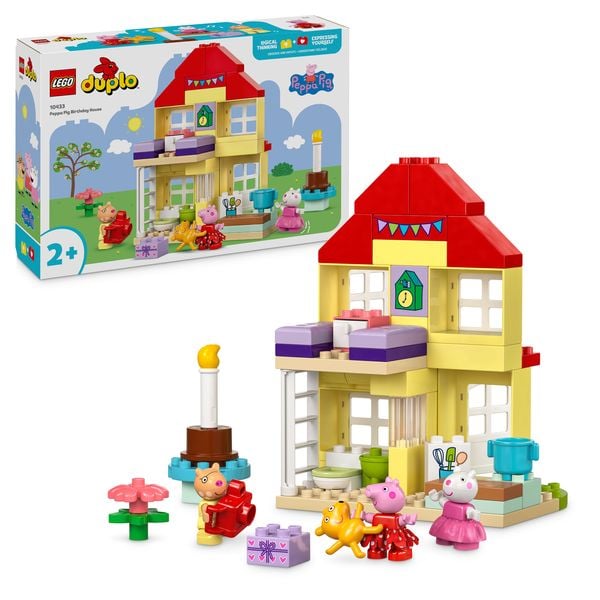 LEGO DUPLO 10433 Peppas Geburtstagshaus: Teddybär Spielzeug für Kinder