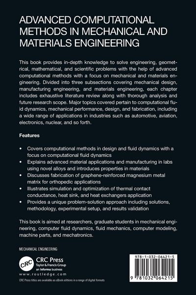 Produktbild: Advanced Computational Methods in Mechanical and Materials Engineering