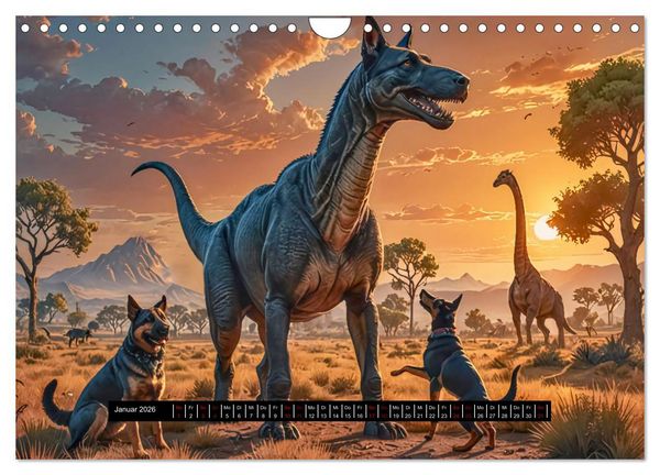 Produktbild: Tiere - damals und heute (Wandkalender 2026 DIN A4 quer), CALVENDO Monatskalender