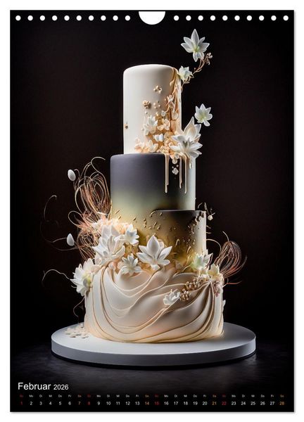 Produktbild: Zur Hochzeit eine Torte (Wandkalender 2026 DIN A4 hoch), CALVENDO Monatskalender