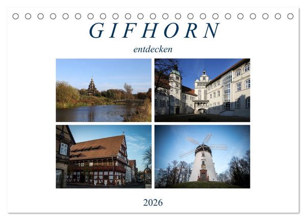 Produktbild: Gifhorn entdecken (Tischkalender 2026 DIN A5 quer), CALVENDO Monatskalender