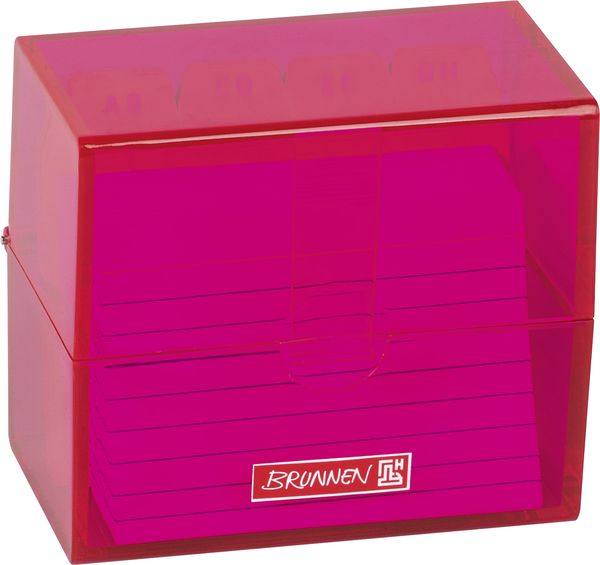 Produktbild: Brunnen Karteibox A8 gef&uuml;llt pink