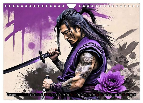 Produktbild: Samurai - Asian Spirit (Wandkalender 2026 DIN A4 quer), CALVENDO Monatskalender