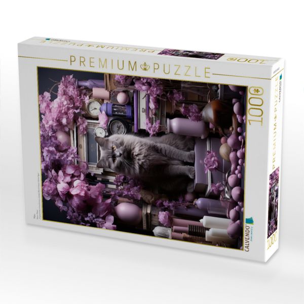 Produktbild: CALVENDO Puzzle Miau | 1000 Teile Lege-Gr&ouml;&szlig;e 64x48cm Foto-Puzzle f&uuml;r gl&uuml;ckliche Stunden