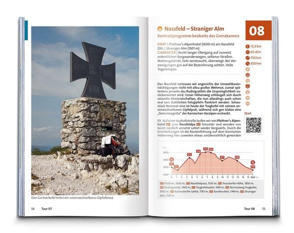 Produktbild: KOMPASS Wanderf&uuml;hrer Karnischer H&ouml;henweg, Von Th&ouml;rl-Maglern nach Sillian, Mit Varianten und Gipfeln, 28 Touren mit Extra-Tourenkarte
