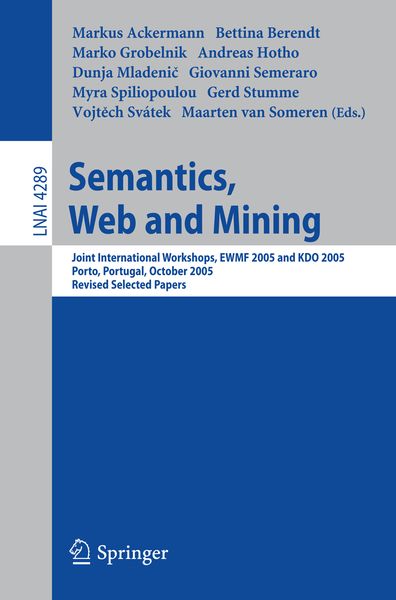 Produktbild: Semantics, Web and Mining