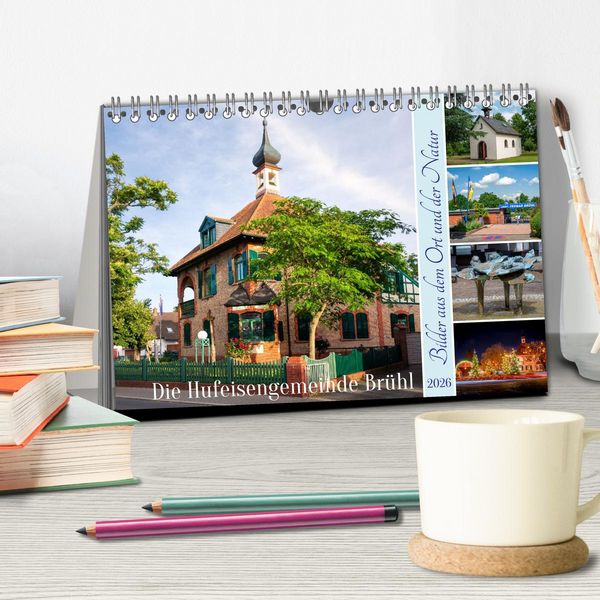Produktbild: Die Hufeisengemeinde Br&uuml;hl (Tischkalender 2026 DIN A5 quer), CALVENDO Monatskalender
