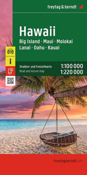 Produktbild: Hawaii, Stra&szlig;en- und Freizeitkarte 1:100.000 / 1:220.000, freytag & berndt