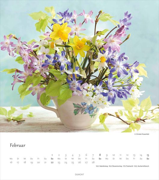 Blumenliebe 2026 - Foto-Kalender - Wand-Kalender - 30x34 - Blumen-Liebe