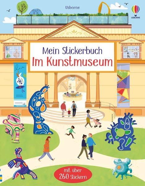 Mein Stickerbuch: Im Kunstmuseum, Taschenbuch von Abigail Wheatley, Usborne, 9781789416190