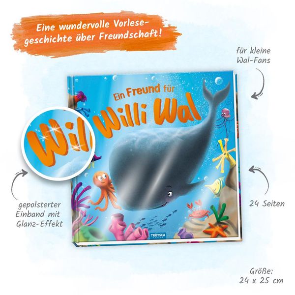 Produktbild: Tr&ouml;tsch Vorlesebuch Ein Freund f&uuml;r Willi Wal