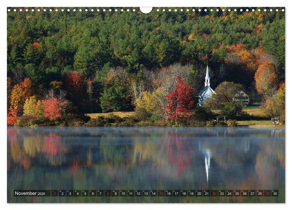 Produktbild: Neuengland - Von Rhode Island bis Maine (Wandkalender 2026 DIN A3 quer), CALVENDO Monatskalender