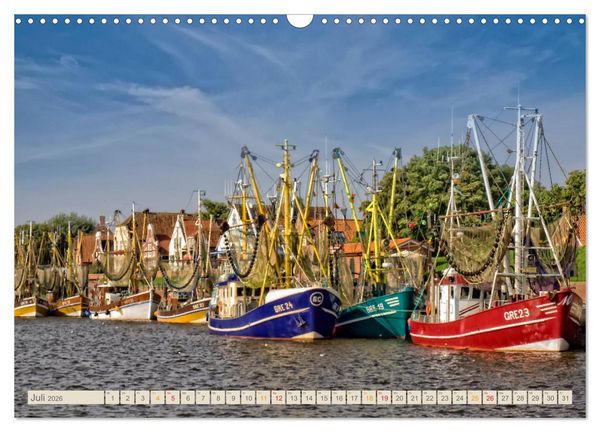 Produktbild: Reise an die Nordsee - Greetsiel (Wandkalender 2026 DIN A3 quer), CALVENDO Monatskalender