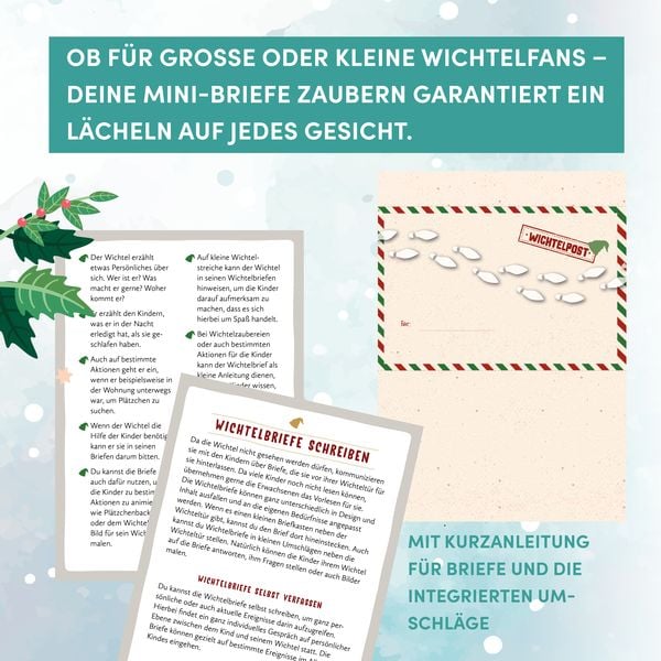 Produktbild: 100 Wichtelbriefpapiere