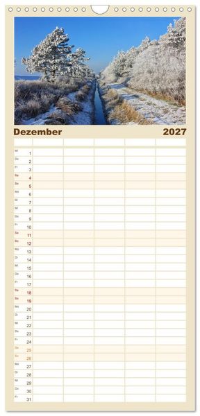 Produktbild: Familienplaner 2027 - Sankt Peter-Ording - Str&auml;nde, D&uuml;nen, Weite mit 5 Spalten (Wandkalender, 21 x 45 cm) CALVENDO