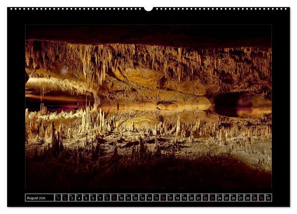 Produktbild: H&ouml;hlen, Stalaktiten und Stalagmiten (Wandkalender 2026 DIN A2 quer), CALVENDO Monatskalender