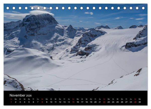 Produktbild: Momente der Sehnsucht: Schweizer Bergwelten (Tischkalender 2026 DIN A5 quer), CALVENDO Monatskalender
