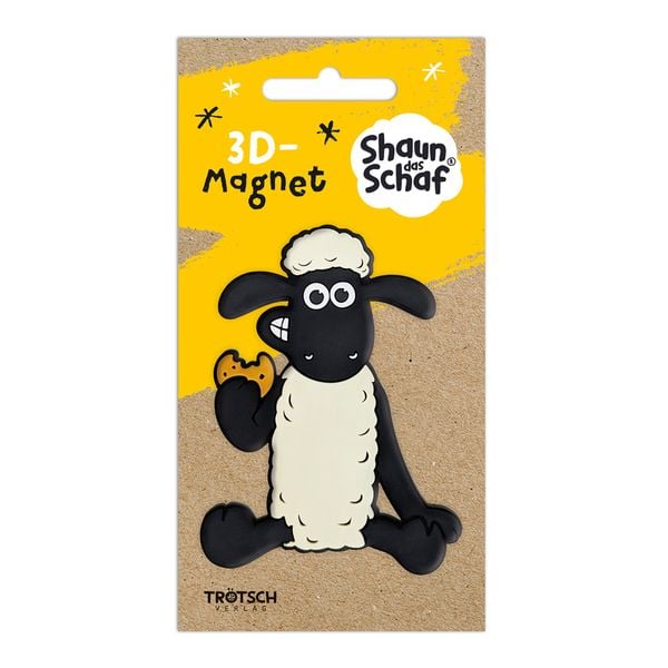Produktbild: Tr&ouml;tsch Shaun das Schaf 3D-Magnet sitzend
