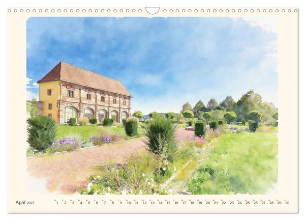 Produktbild: Charmantes Saarland (Wandkalender 2027 DIN A3 quer), CALVENDO Monatskalender