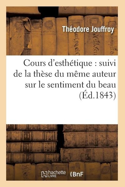 Produktbild: Cours d'esth&eacute;tique