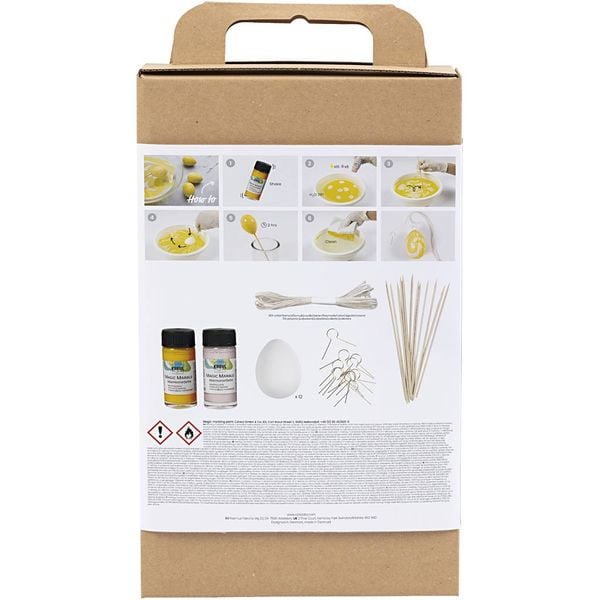 Produktbild: Creativ Company DIY Sets Dekoartikel Kreativ Set Marmorierung, Rosa, Gelb, Kreativ Box