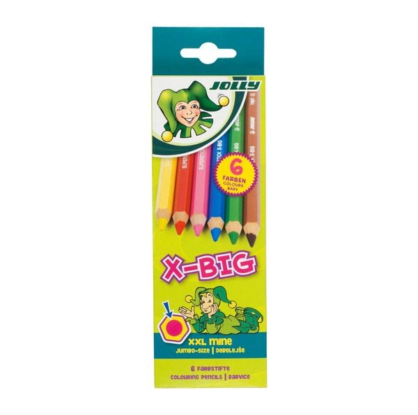 Produktbild: JOLLY Buntstifte X-BIG, 6er Set