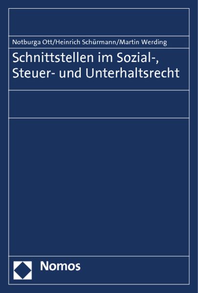 Produktbild: Schnittstellen im Sozial-, Steuer- und Unterhaltsrecht