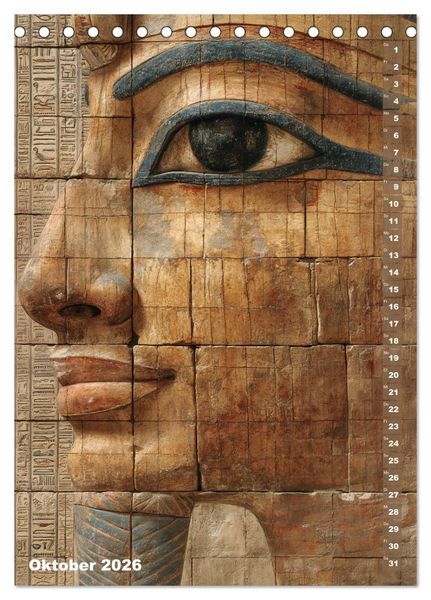 Produktbild: &Auml;gyptische Algorithmen - K&uuml;nstliche Intelligenz trifft auf das alte &Auml;gypten (Tischkalender 2026 DIN A5 hoch), CALVENDO Monatskalender