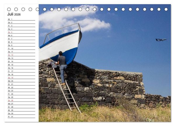 Produktbild: Azoren - S&atilde;o Miguel (Tischkalender 2026 DIN A5 quer), CALVENDO Monatskalender