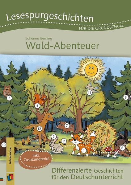 Produktbild: Lesespurgeschichten f&uuml;r die Grundschule - Wald-Abenteuer