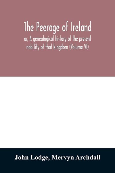 Produktbild: The peerage of Ireland