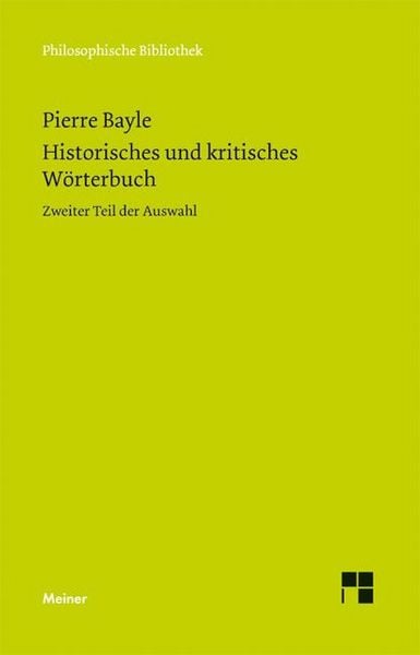 Produktbild: Historisches und kritisches W&ouml;rterbuch
