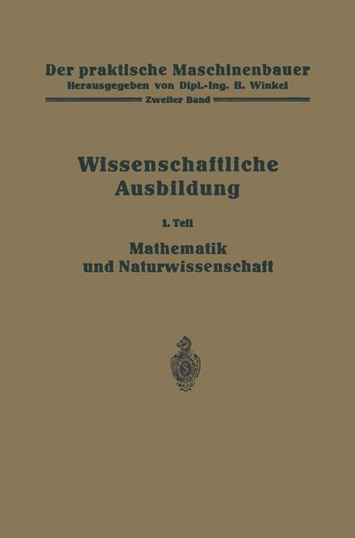 Produktbild: Die wissenschaftliche Ausbildung
