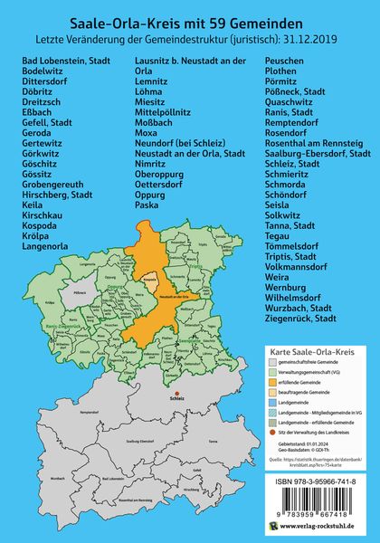 Produktbild: Wappen, Flaggen und Siegel SAALE-ORLA-KREIS - Ein Lexikon - Ausgabe 2024