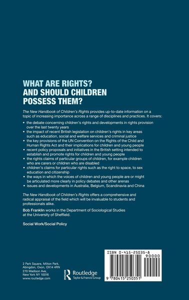 Produktbild: The New Handbook of Children's Rights