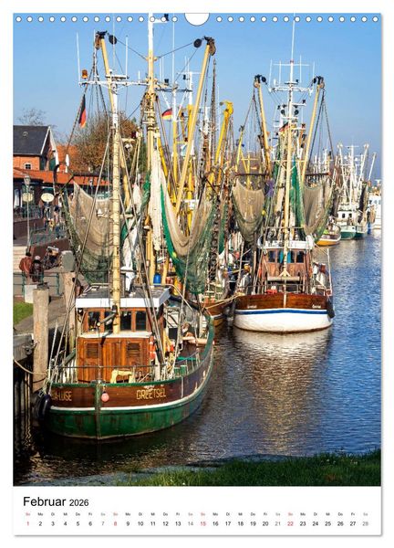 Produktbild: GREETSIEL Rund um den Hafen (Wandkalender 2026 DIN A3 hoch), CALVENDO Monatskalender
