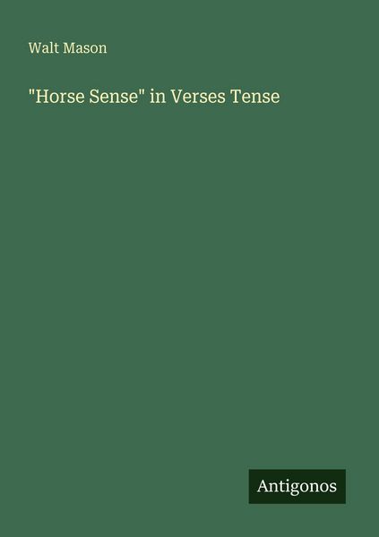 Produktbild: "Horse Sense" in Verses Tense