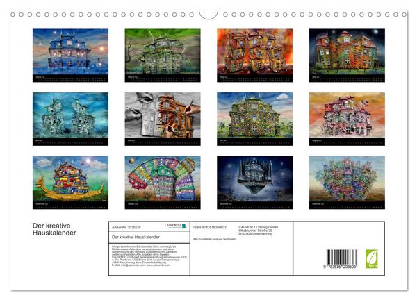 Produktbild: Der kreative Hauskalender (Wandkalender 2026 DIN A3 quer), CALVENDO Monatskalender