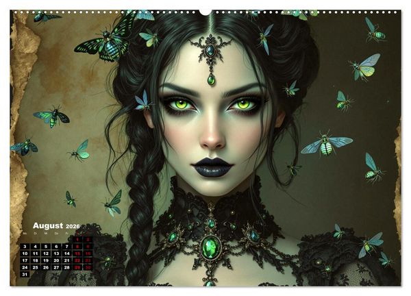 Produktbild: Goth Fantasie (Wandkalender 2026 DIN A2 quer), CALVENDO Monatskalender