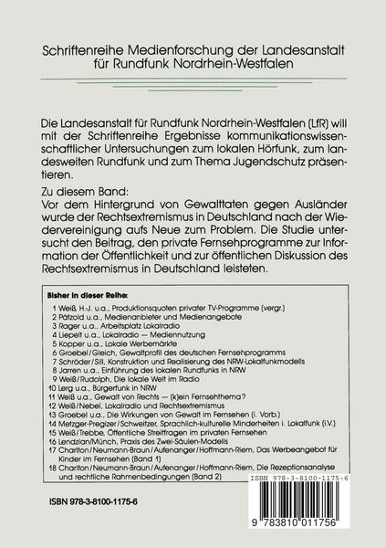 Produktbild: Gewalt von Rechts &mdash; (k)ein Fernsehthema?