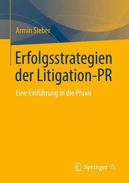 Produktbild: Erfolgsstrategien der Litigation-PR