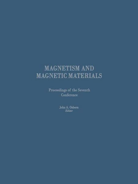 Produktbild: Proceedings of the Seventh Conference on Magnetism and Magnetic Materials