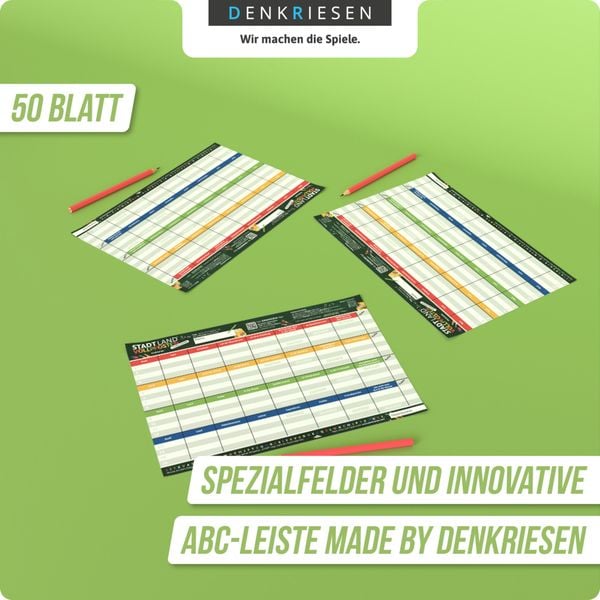 Denkriesen - Stadt Land Vollpfosten® - School Edition - "freistunde." - A4